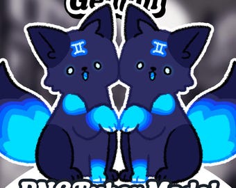 HOROSCOPE Gemini PNGTuber, Animated PNGTuber+ Veadotube Mini model, Streaming giftuber for twitch, Youtube, Discord, Live avatar for gaming