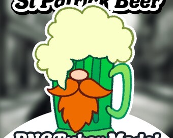 ST PATRICKS DAY Talking Beer PNGTuber, Animated PNGTuber+ Veadotube Mini model, Streaming giftuber for twitch, Youtube, Discord, Gaming live