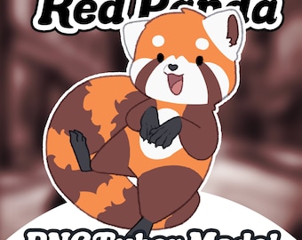 Red Panda / Lesser Panda PNGTuber, Premade PNGTuber+ model, Streaming giftuber asset for twitch, Discord, Live streamer avatar for gaming