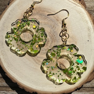 Shimmering Flower Earrings