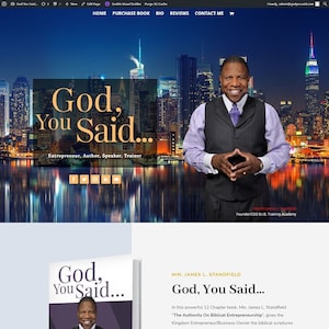 Divi Theme json Template for writers | Divi Theme Template | Author Website Template