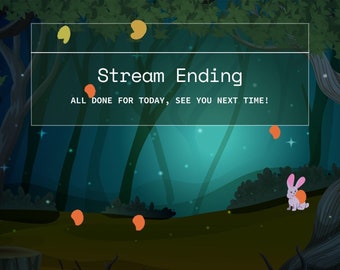 Cute Forest Creatures Twitch muestra archivos MP4 que comenzarán pronto, BRB, finalización de la transmisión