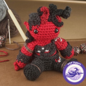 Karlach Crochet Amigurumi Pattern - Baldur&#39;s Gate 3 Plushie