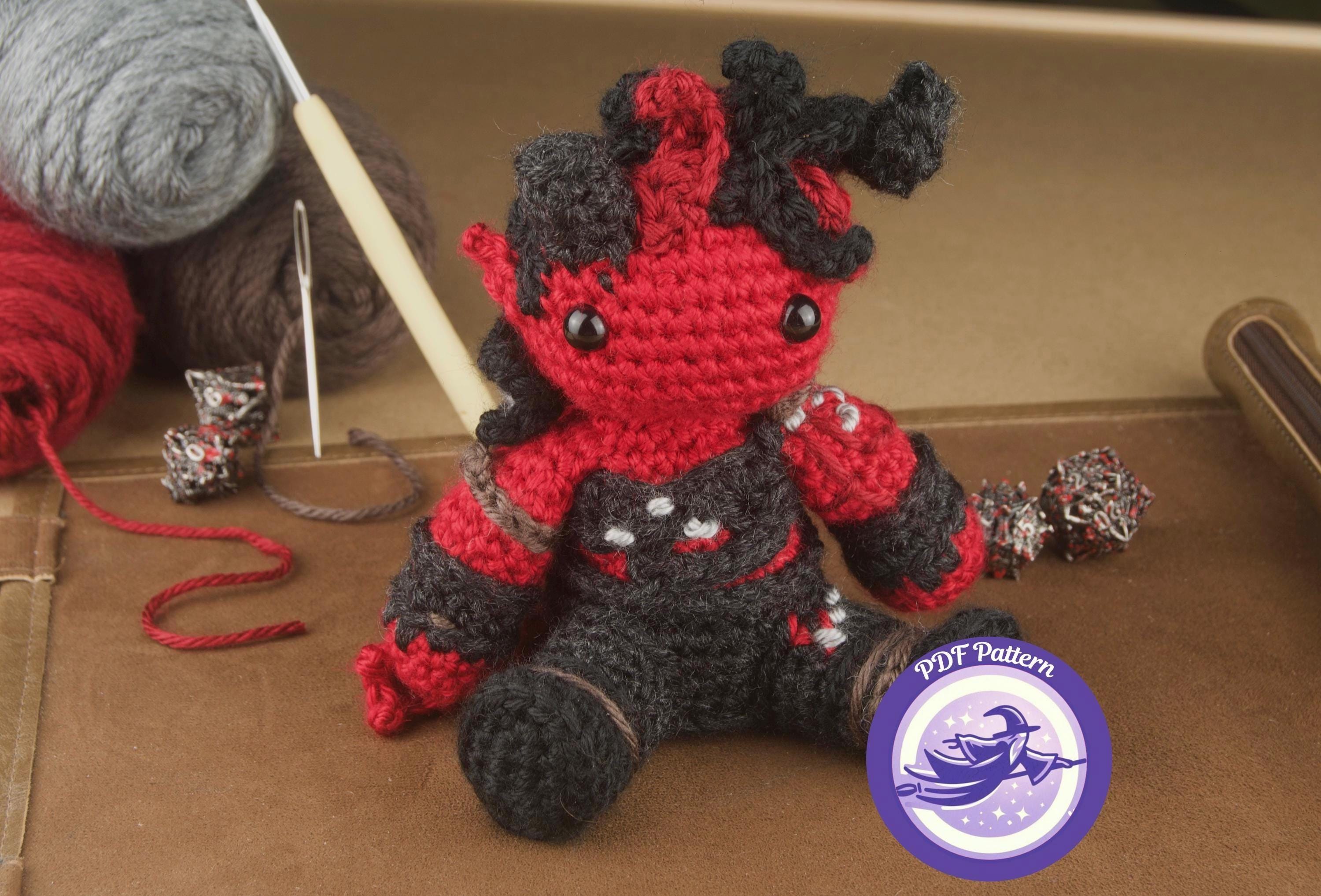 Karlach Crochet Amigurumi Pattern - Baldur's Gate 3 Plushie - Etsy