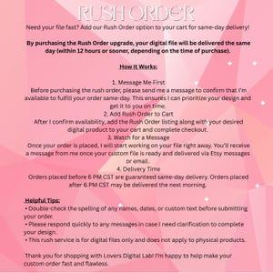 Rush Order for Custom PNG - Etsy