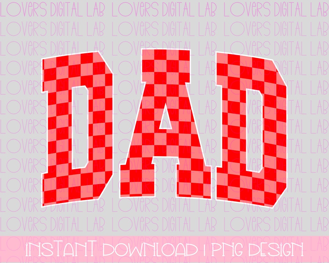 RED CHECKERED DAD Png | Father's Day Png, Best Dad Ever Png ...