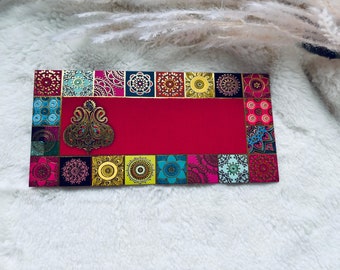 Fancy Money Gift Envelopes: Ethnic Design with Gold Seals (Pack of 10)