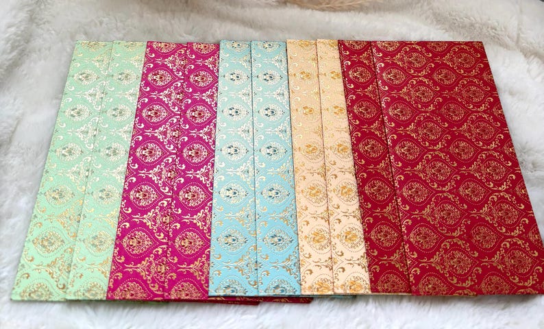 Money Gift Envelopes: Colorful Ethnic Design, Gold Seals Included (Pack of 10) Gold Print