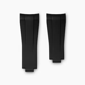 FKM Bracelet Rubber Watch Strap 20mm for Oyster Band Replacement