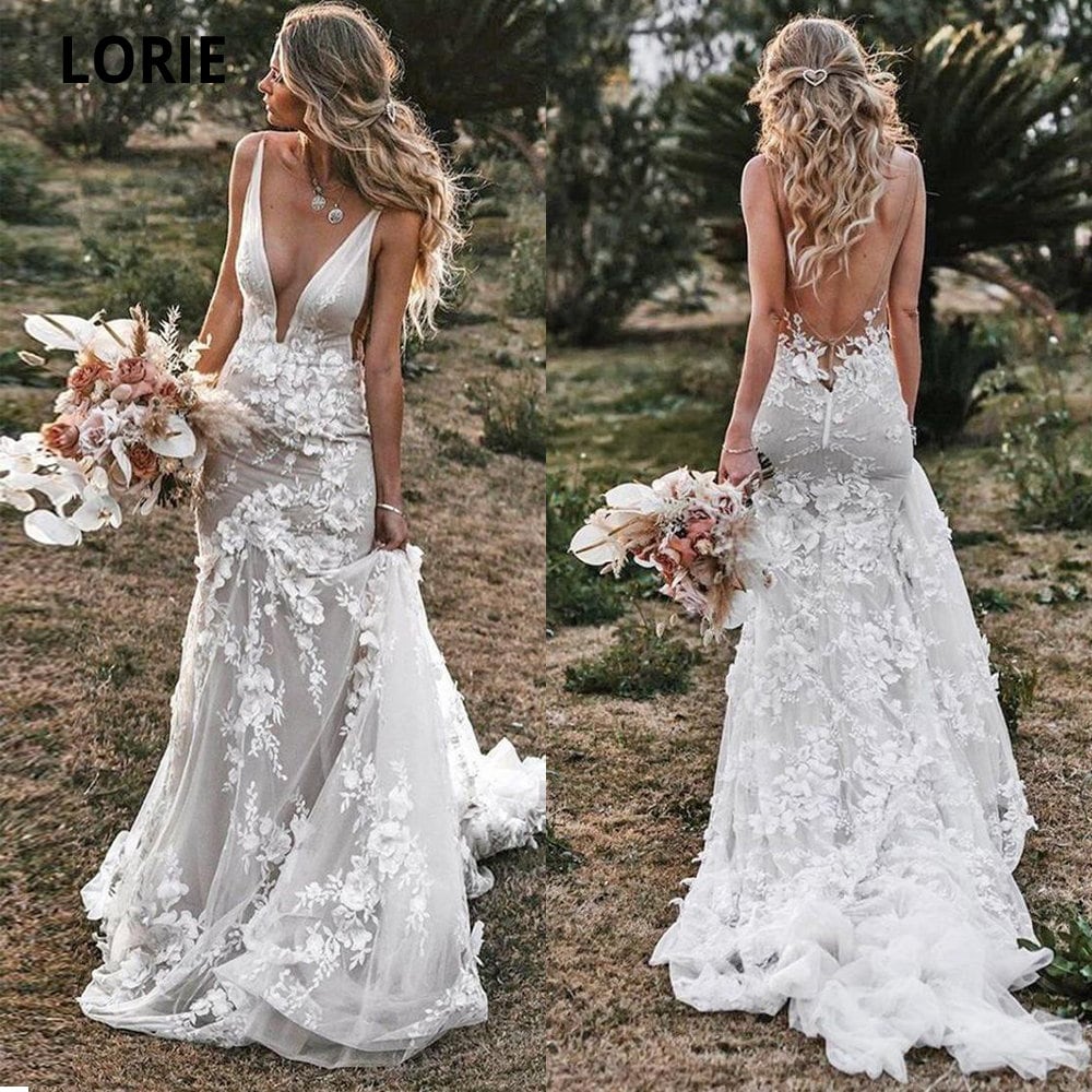 Lace Mermaid Wedding Dress 