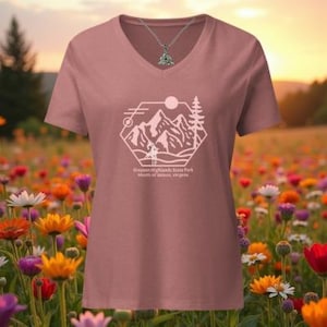 Grayson Highlands State Park Women’s Relaxed V-Neck T-Shirt
