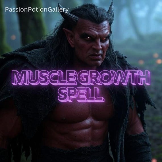 Muscle Growth Spell Fitness Increase Strength Body Transformation Bodybuilding Gym Motivation Physical Power Boost Self Improvement