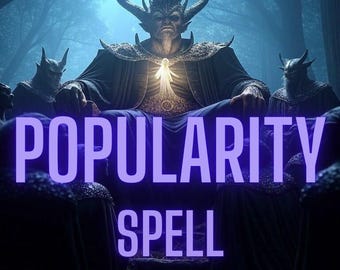 Popularity Spell Ultimate Social Success Boost Charisma Confidence Attraction Influence Gain Admiration Increase Likeability Magnetic Energy