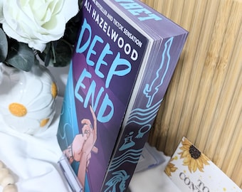 Deep End hand painted stencilled edge collectors edition book perfect for any romance and Ali Hazelwood fan