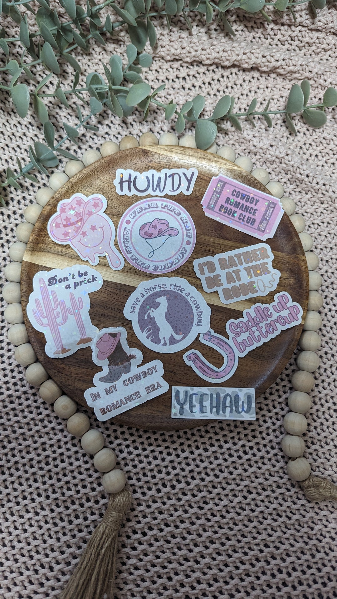 Cowboy Romance Sticker Bundle Holographic Overlay Perfect for Bookish ...
