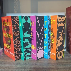 A Court of Thorns and Roses Box Set - ACOTAR collectors edition with hand painted edges limited edition Sarah J Maas perfect bookish gift