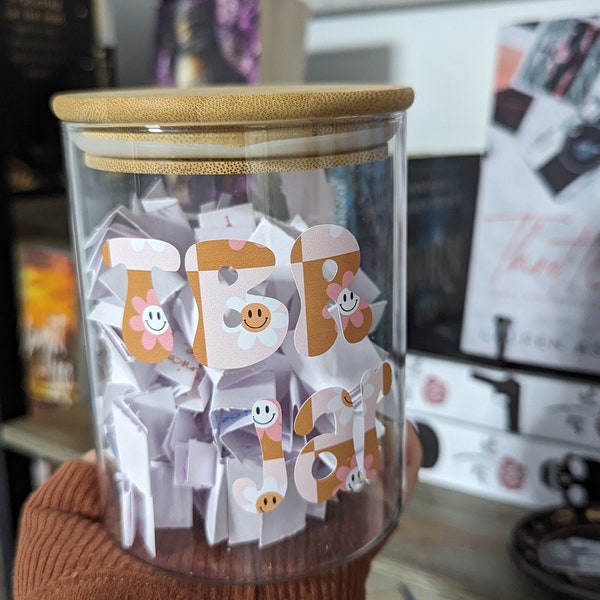 TBR Jar | customised jar or vinyl only option | perfect gift for book and reading lovers | personalisable