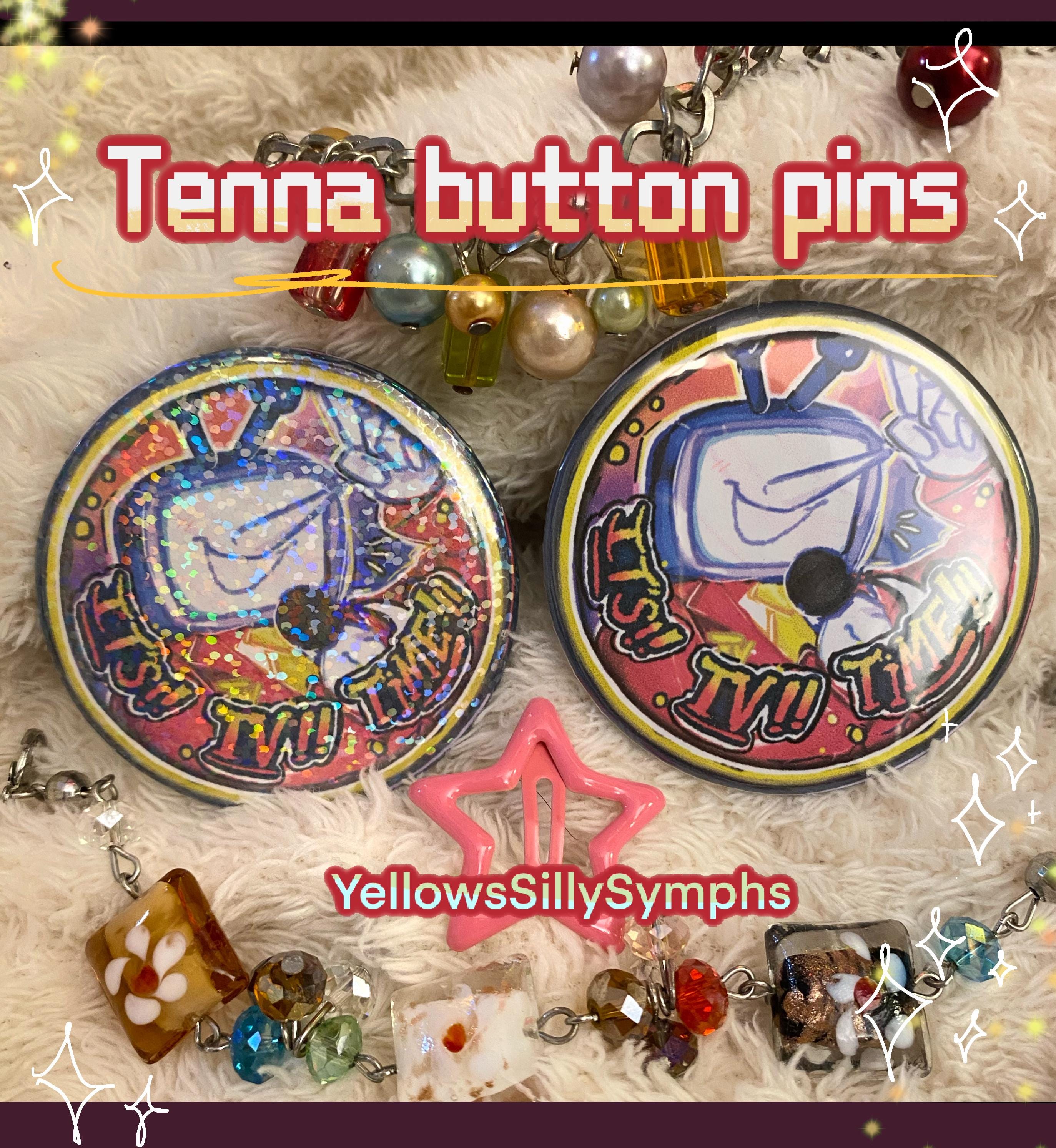TENNA deltarune button Pins  - 2.25" -