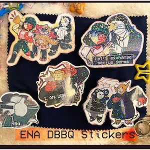 ENA dbbq STICKER Pack, Holograficzny winyl -- Dream Barbeque Ena Joel G