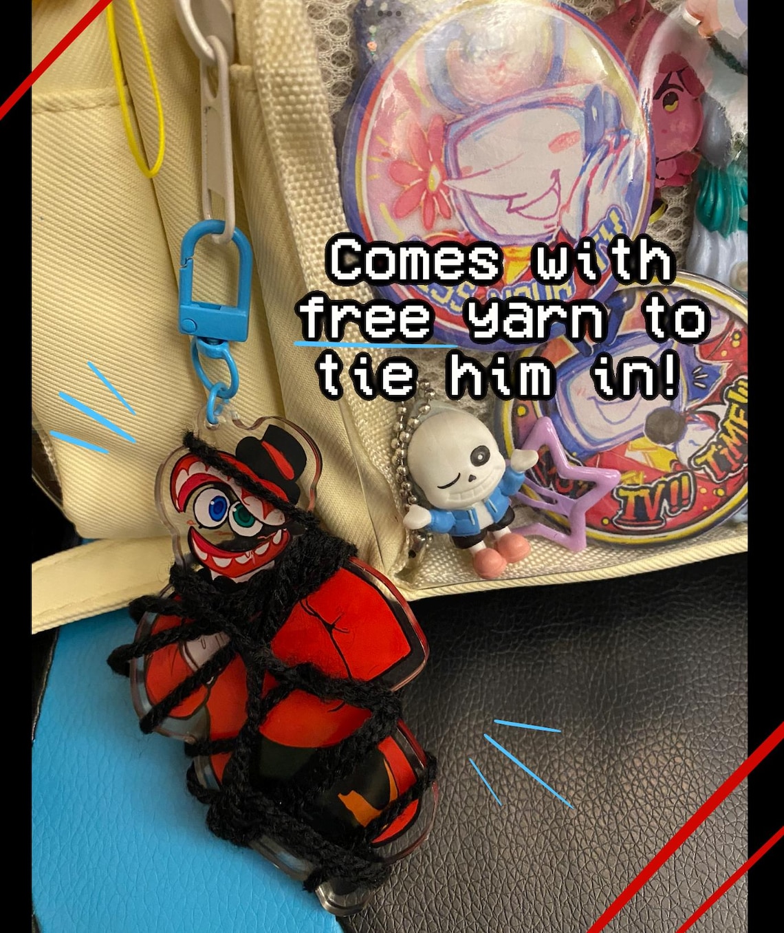 CAINE TADC Acrylic Keychain and Holographic Sticker, the Amazing ...