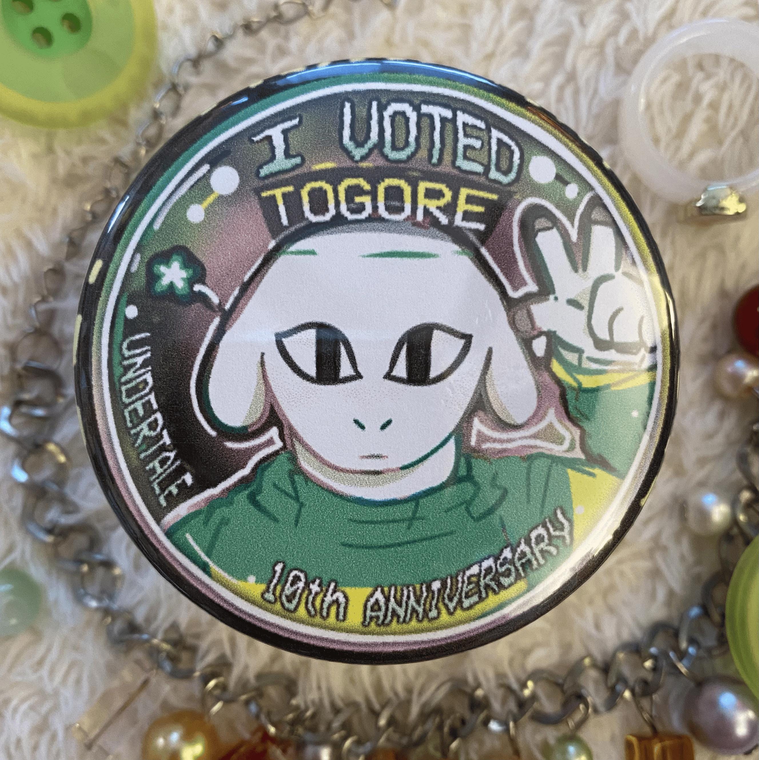Undertale 10th Anniversary Button Pins : Togore and Chara - Etsy