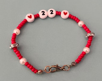 I'm Feeling 22 Red Friendship Bracelet