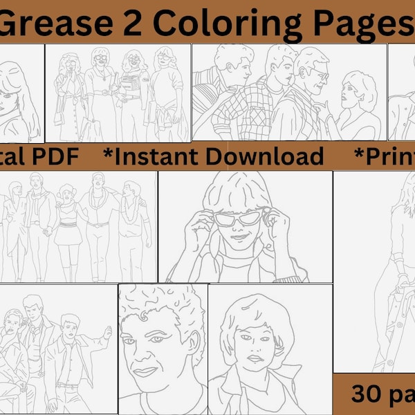 30+ Grease 2 Coloring Pages for Pink Ladies and T-Birds! Are you a Cool Rider? This is for you! Rydell High alum? This is for you, too!