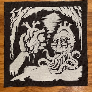 Organ Feast Handmade Cloth Patch | Sew-On | Gothic Occult Horror Death Metal Morbid Macabre Punk