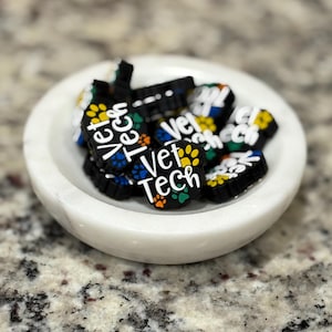 Vet Tech Focal Bead | Vet Tech Focal Silicone Beads for Pens | Loose Beads | Vet Focal Bead for Lanyard | Vet Tech Gift | DIY