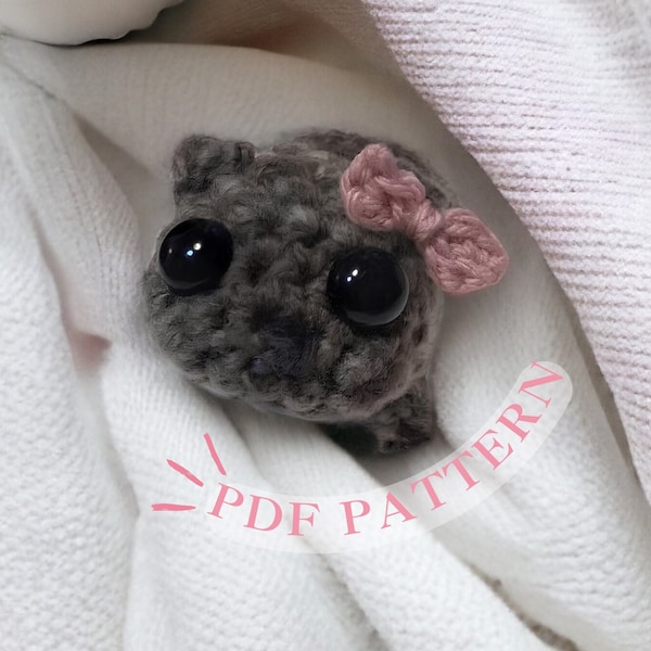 Sad Hamster Crochet Pattern, Meme crochet pattern, Sad Hamster, PRODUIT NUMÉRIQUE, Mème viral, Modèle de crochet mignon, Petit crochet de hamster