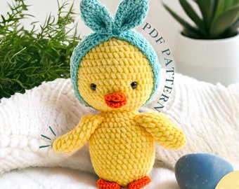 Easter Chick Crochet Pattern, Cute chick, Amigurumi, Chicken Plushie, Easter crochet pattern, Small animal, Plushie Chick Crochet Pattern