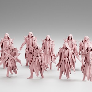 Cultist Miniature Pack 32mm Scale - Choose 5, 8, 10, or 20 - Dungeons and Dragons Miniatures - 12K 3D Resin - TTRPG DnD  - Dark Fantasy