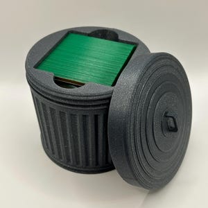 Caja de mazo con tapa de basura - Capacidad para hasta 100 cartas - Varios colores - Accesorios para TCG - Duradera - Commander - Juego de cartas coleccionables