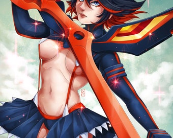 Ryuko Matoi Kill la Kill wydruk 11x14"
