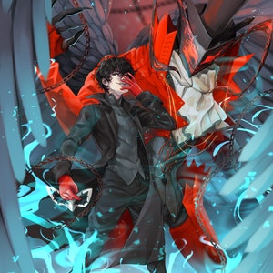 Joker and Arsene Print Persona 5 11x14&quot;