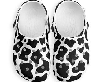 Childs Classic Clogs,Comfort Shoes,Slip on Shoes,Clog Sandals, footwear, kids shoe, kids clog, cow print, gift for kids,