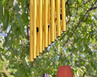 Carillon à vent 12 tubes et bois