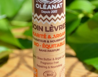 Baume à lèvres bio Oleanat beurre de karité/ argan