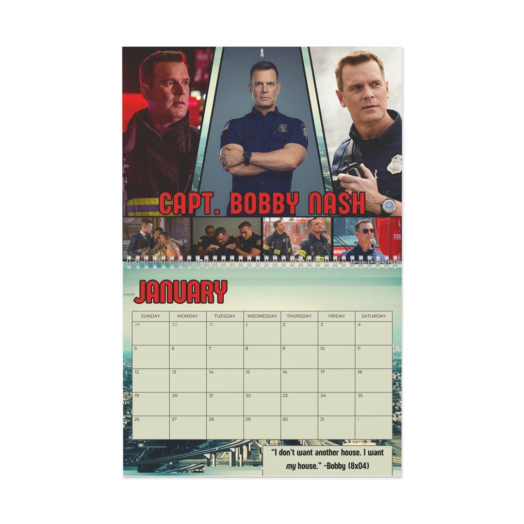 Unofficial 911 TV Series Wall Calendar Etsy