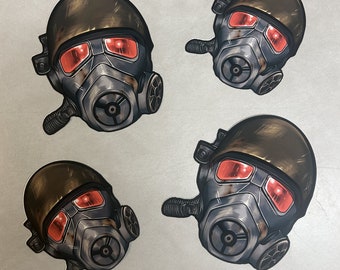 NCR Ranger Helmet Fallout New Vegas Inspired Vinyl Sticker - Glossy or Matte NCR FNV Laptop Decal
