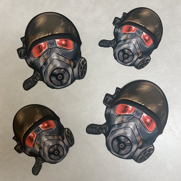 NCR Ranger Helmet Fallout New Vegas Inspired Vinyl Sticker - Glossy or Matte NCR FNV Decal