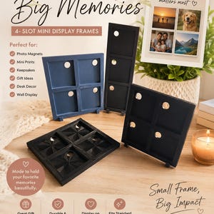 3D frames for 2x2 photo magnets (Frame only)
