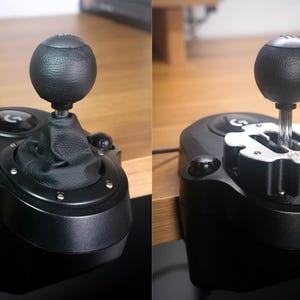 Metal P1Labs Gated Shifter Compatible with Logitech Series Shifters, Coated Steel, Built in Detents for the Ultimate Experience image 2