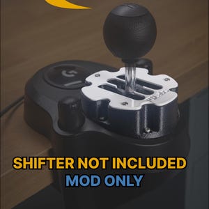 Metal P1Labs Gated Shifter Compatible with Logitech Series Shifters, Coated Steel, Built in Detents for the Ultimate Experience image 5