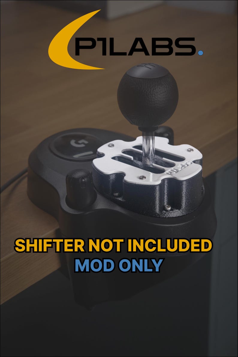 Metal P1Labs Gated Shifter Compatible with Logitech Series Shifters, Coated Steel, Built in Detents for the Ultimate Experience image 5
