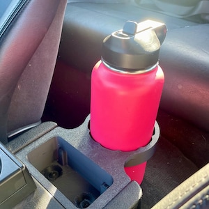 P1Labs Rear Cupholder Compatible with BMW E36, Used for Large 91mm Diameter Water Bottles (32 or 40 Oz Tumblers), E36 Modifications, 3DPrint