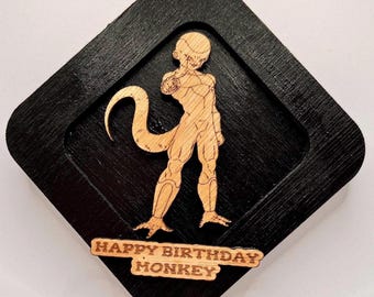 Verjaardagscadeau Freiza Dragon Ball houten magneet