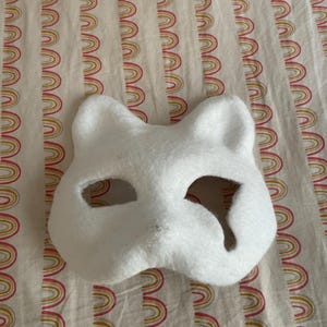Droopy Eye Felted Cat Mask