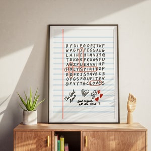 God Jesus Holy Spirit Crossword Puzzle Retro Aesthetic Christian Wall Art, Coquette Wall Art, God Is Good Art Print, Modern Christian Poster