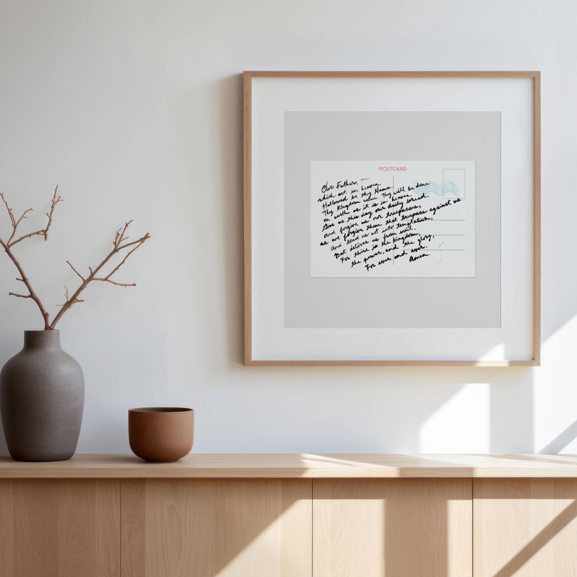 Square Scripture Graphics The Lord's Prayer Square Bible Verse Wall Art Matthew 6 Modern Biblical ...